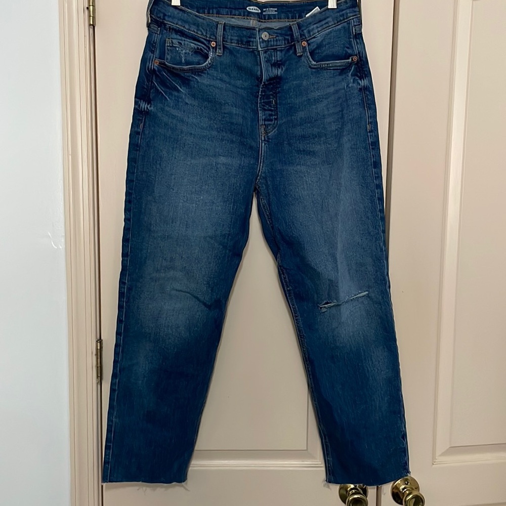 Old Navy Sky-Hi Straight Jean